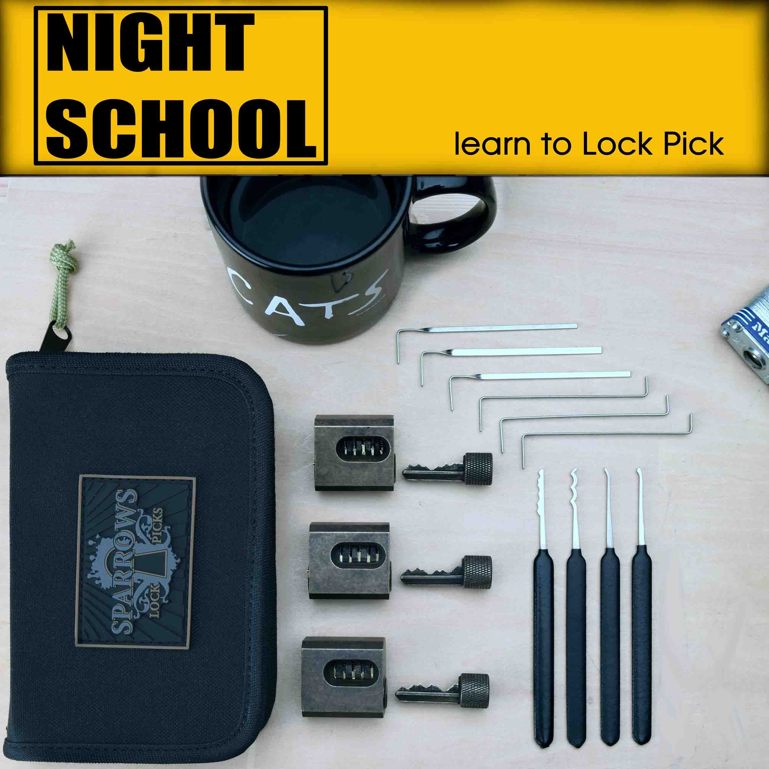 Night School Lock Pick Set  Sparrows Lock Picks – SPARROWS Lock Picks