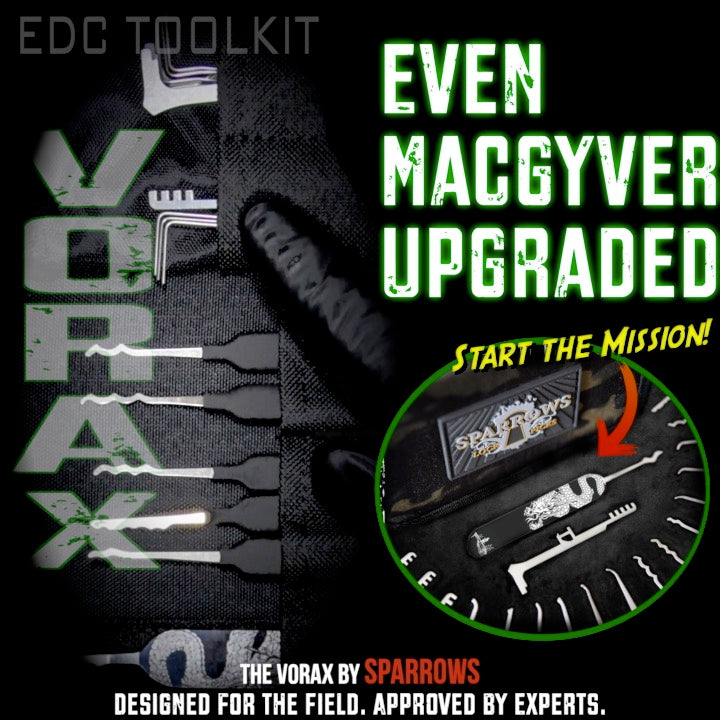 Vorax Lock Pick Set | 15 High Security Picks | Sparrows Lock Picks