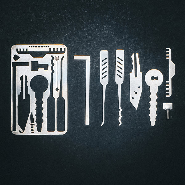Credit Card Sized Lock Pick Kit