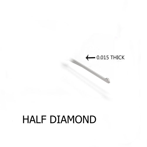 Half Diamond 0.015 Thick with Metal Handle
