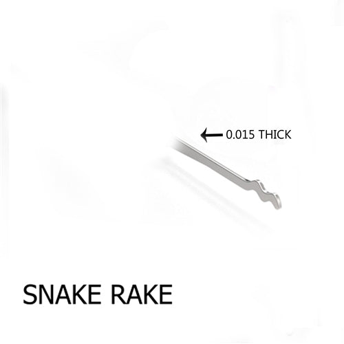 Snarld Rake Snake Rake .015 | Sparrows Lock Picks – SPARROWS Lock Picks