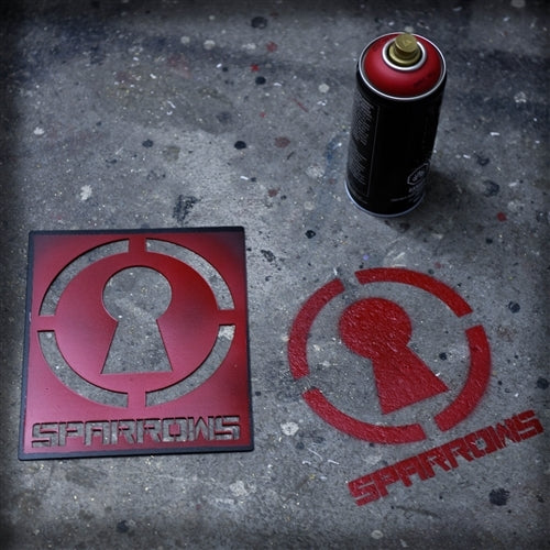 Sparrows Reusable Stencil with Classic Logo